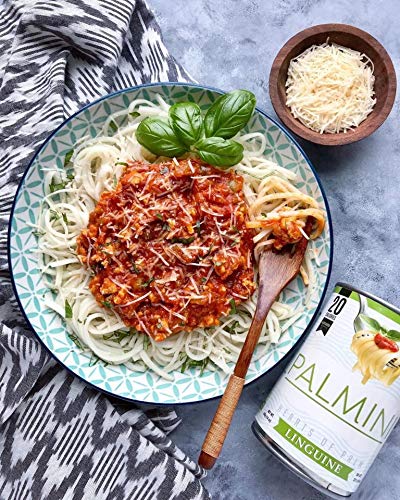 Palmini Linguine Pasta | Low-Carb Pasta, Low-Calorie Hearts of Palm Pasta | Keto Pasta, Gluten Free, Vegan, Non-GMO, Plant Based Pasta, Healthy Noodles | Seen on Shark Tank |(12 Ounce - Pack of 1)