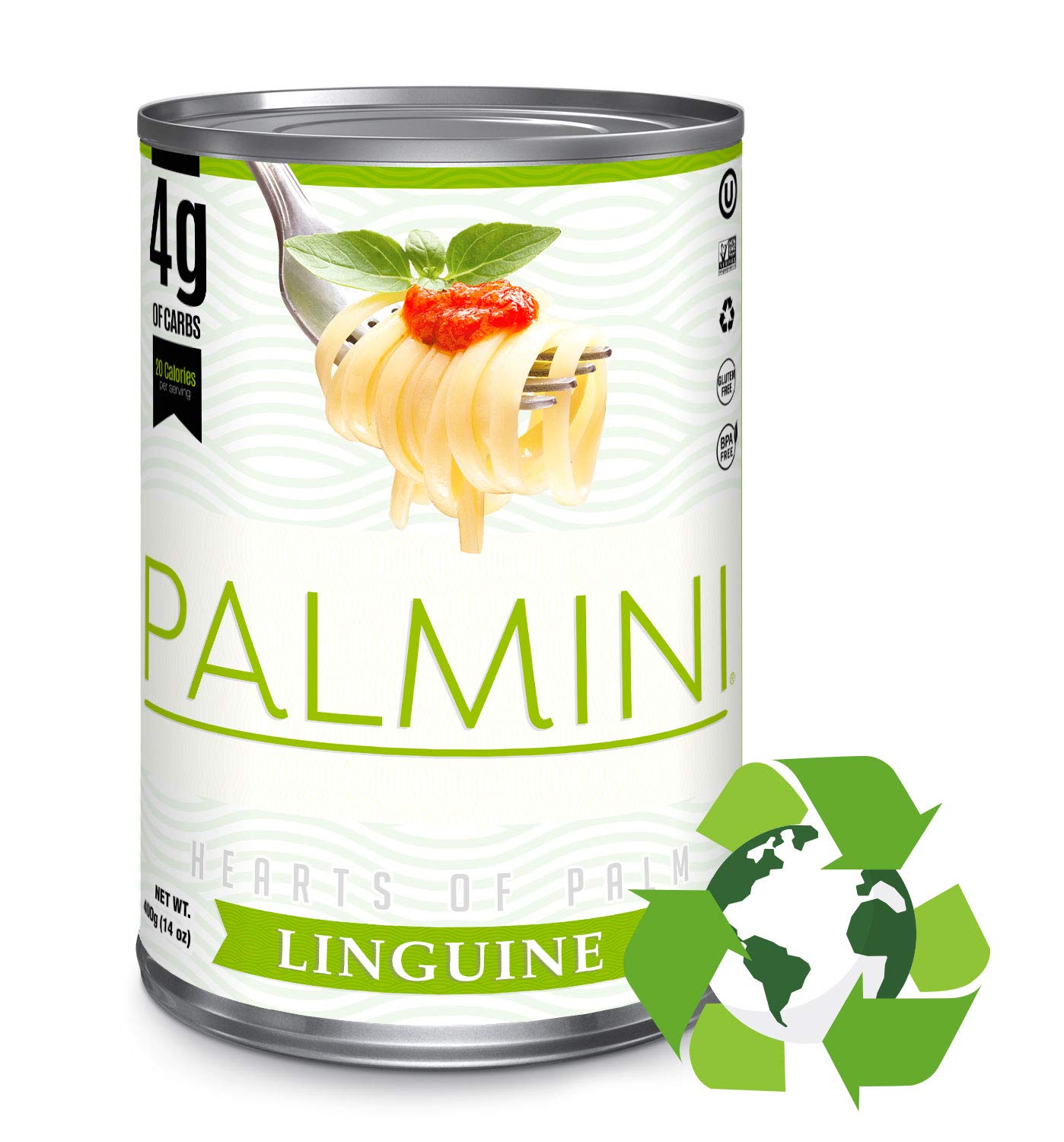 Palmini Linguine Pasta | Low-Carb Pasta, Low-Calorie Hearts of Palm Pasta | Keto Pasta, Gluten Free, Vegan, Non-GMO, Plant Based Pasta, Healthy Noodles | Seen on Shark Tank |(12 Ounce - Pack of 1)
