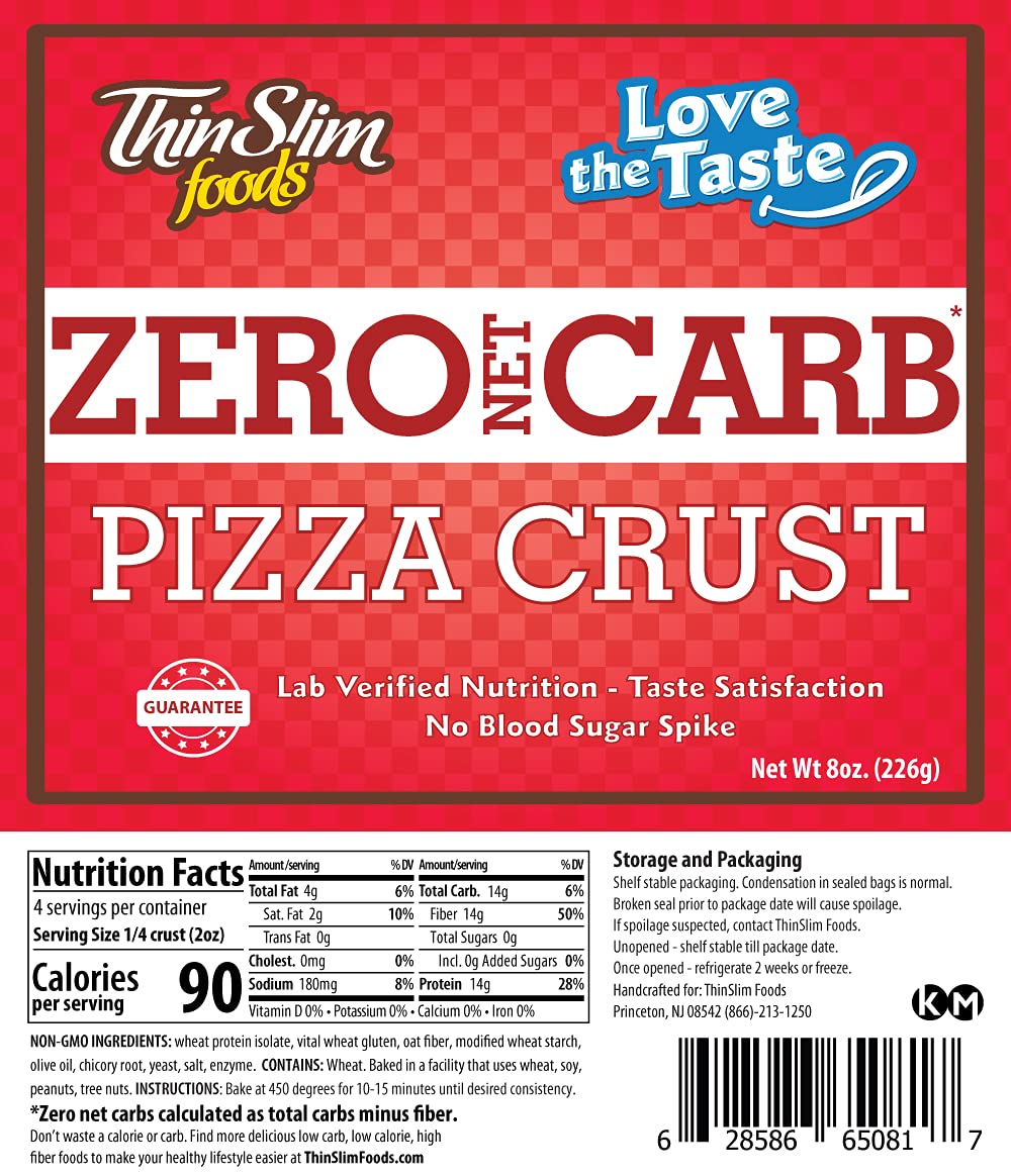 ThinSlim Foods Zero Net Carb Keto Bread | Low Carb Bread | Plain (Pack of 1)