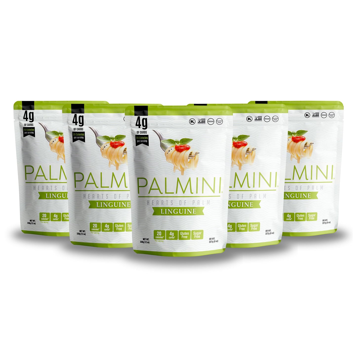 Palmini Linguine Pasta | Low-Carb Pasta, Low-Calorie Hearts of Palm Pasta | Keto Pasta, Gluten Free, Vegan, Non-GMO, Plant Based Pasta, Healthy Noodles | Seen on Shark Tank |(12 Ounce - Pack of 1)