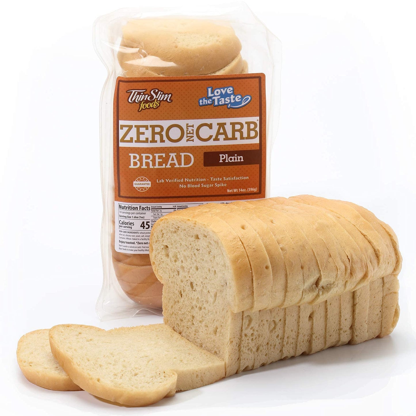 ThinSlim Foods Zero Net Carb Keto Bread | Low Carb Bread | Plain (Pack of 1)