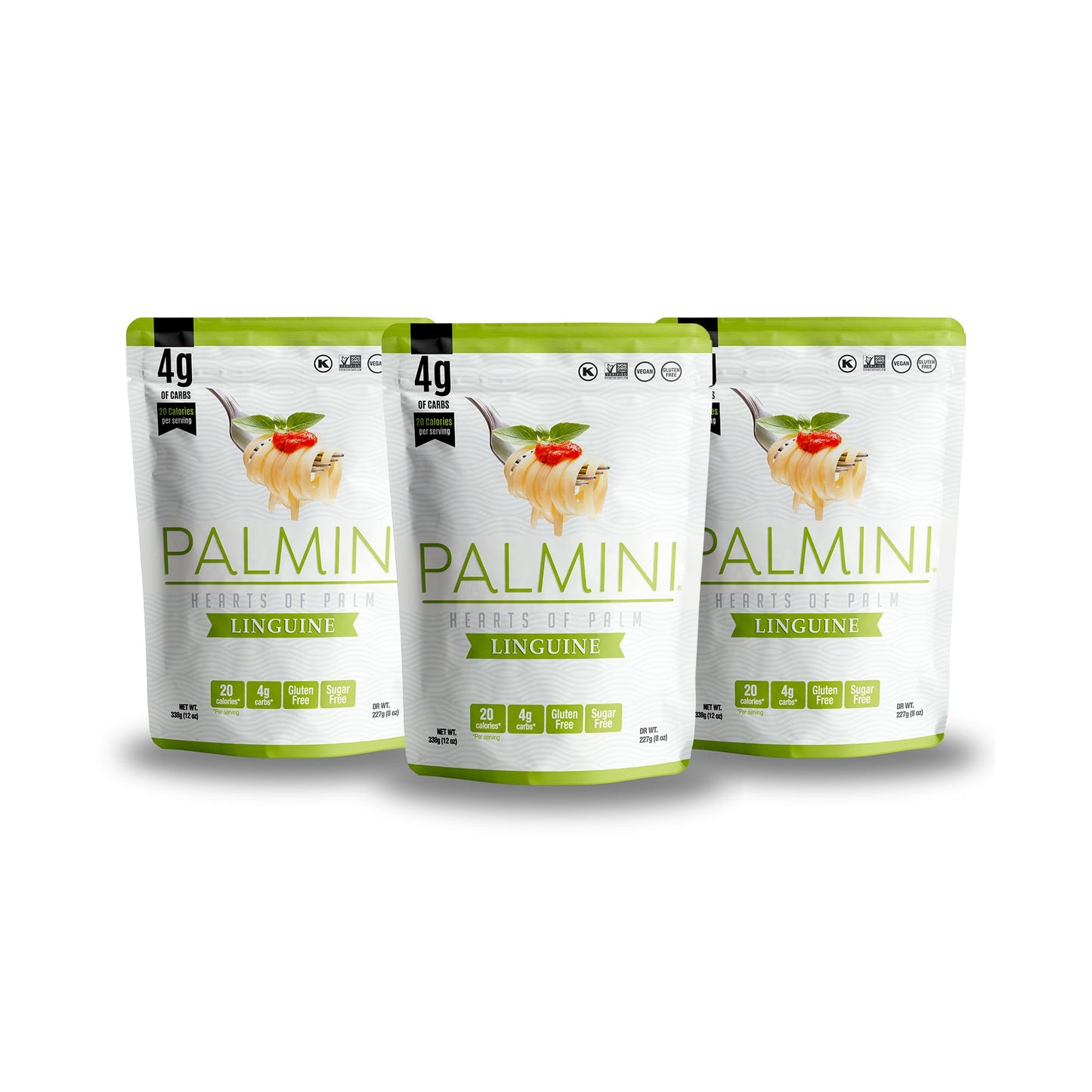 Palmini Linguine Pasta | Low-Carb Pasta, Low-Calorie Hearts of Palm Pasta | Keto Pasta, Gluten Free, Vegan, Non-GMO, Plant Based Pasta, Healthy Noodles | Seen on Shark Tank |(12 Ounce - Pack of 1)