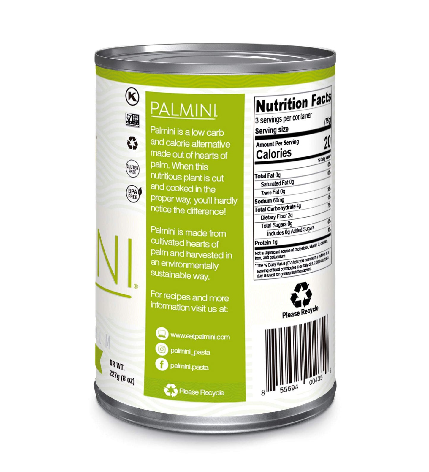 Palmini Linguine Pasta | Low-Carb Pasta, Low-Calorie Hearts of Palm Pasta | Keto Pasta, Gluten Free, Vegan, Non-GMO, Plant Based Pasta, Healthy Noodles | Seen on Shark Tank |(12 Ounce - Pack of 1)