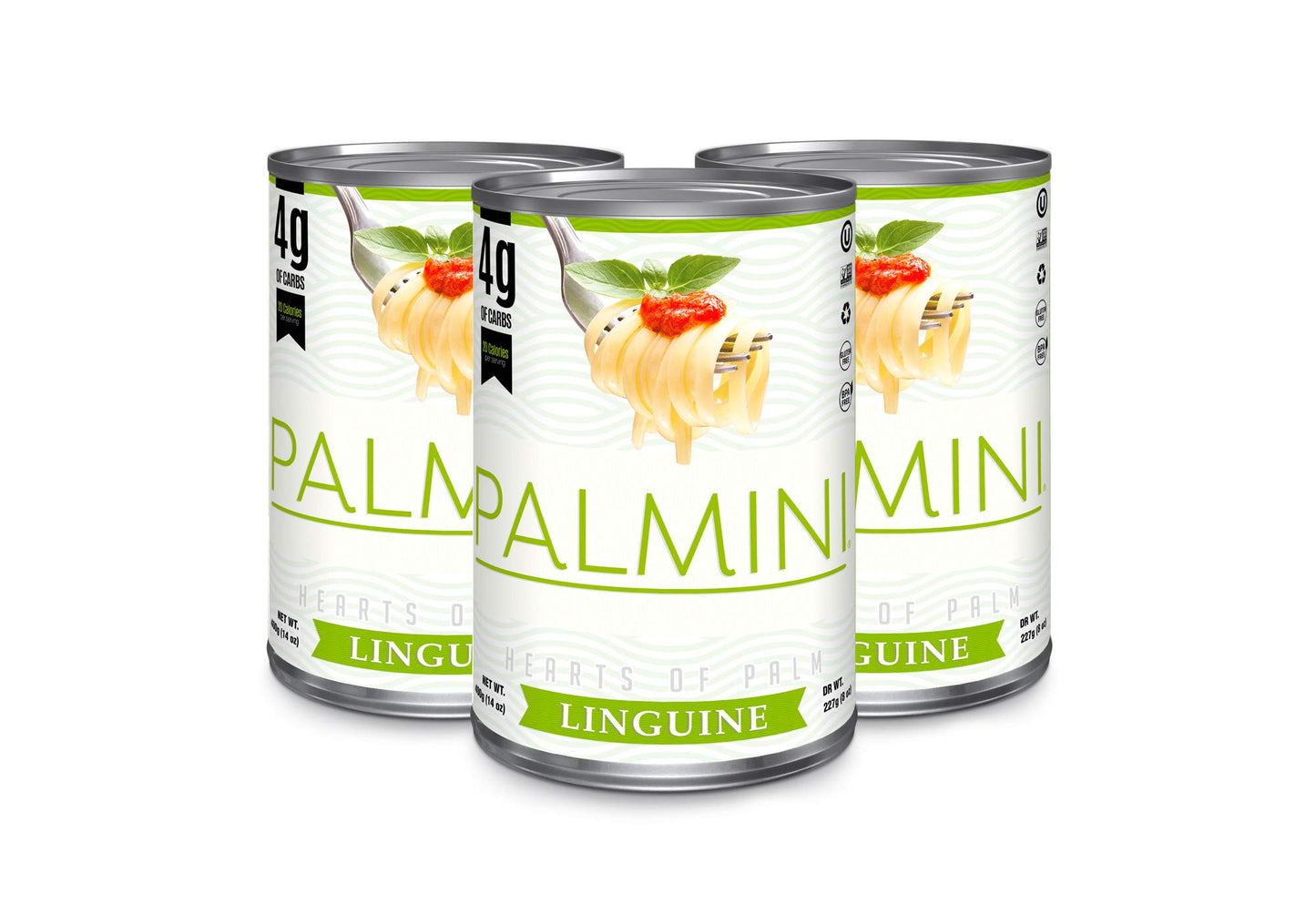 Palmini Linguine Pasta | Low-Carb Pasta, Low-Calorie Hearts of Palm Pasta | Keto Pasta, Gluten Free, Vegan, Non-GMO, Plant Based Pasta, Healthy Noodles | Seen on Shark Tank |(12 Ounce - Pack of 1)