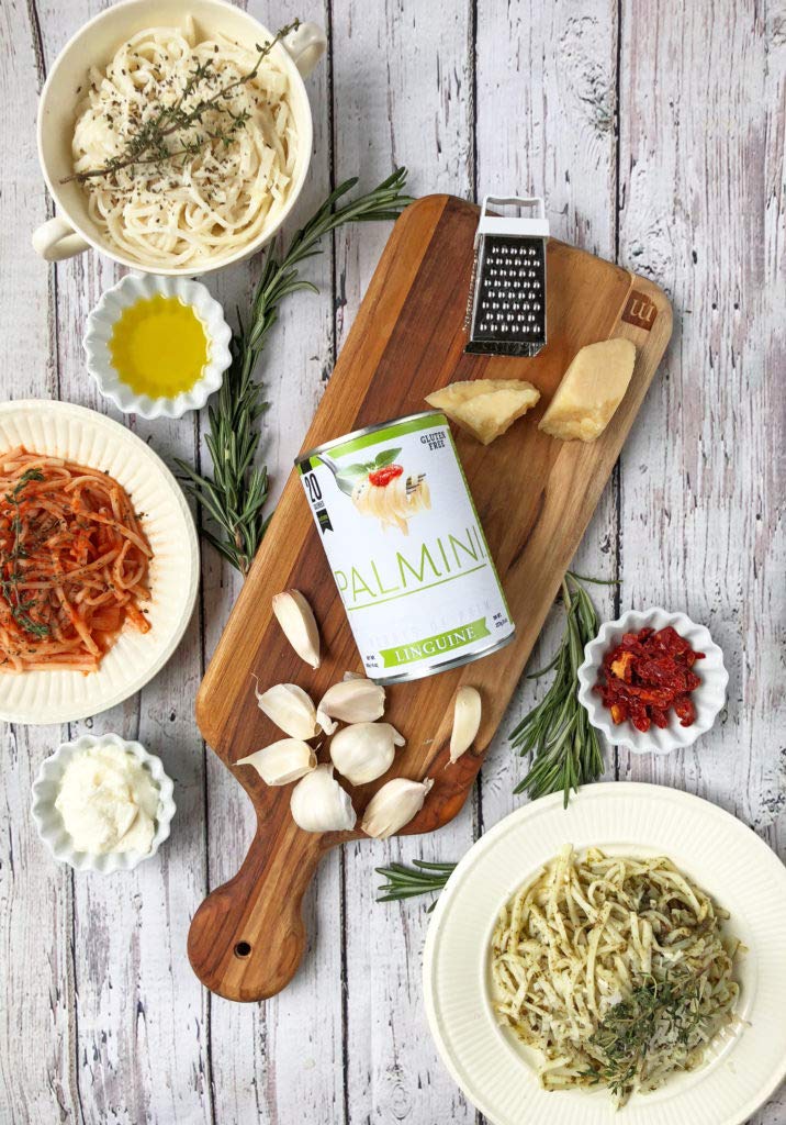 Palmini Linguine Pasta | Low-Carb Pasta, Low-Calorie Hearts of Palm Pasta | Keto Pasta, Gluten Free, Vegan, Non-GMO, Plant Based Pasta, Healthy Noodles | Seen on Shark Tank |(12 Ounce - Pack of 1)
