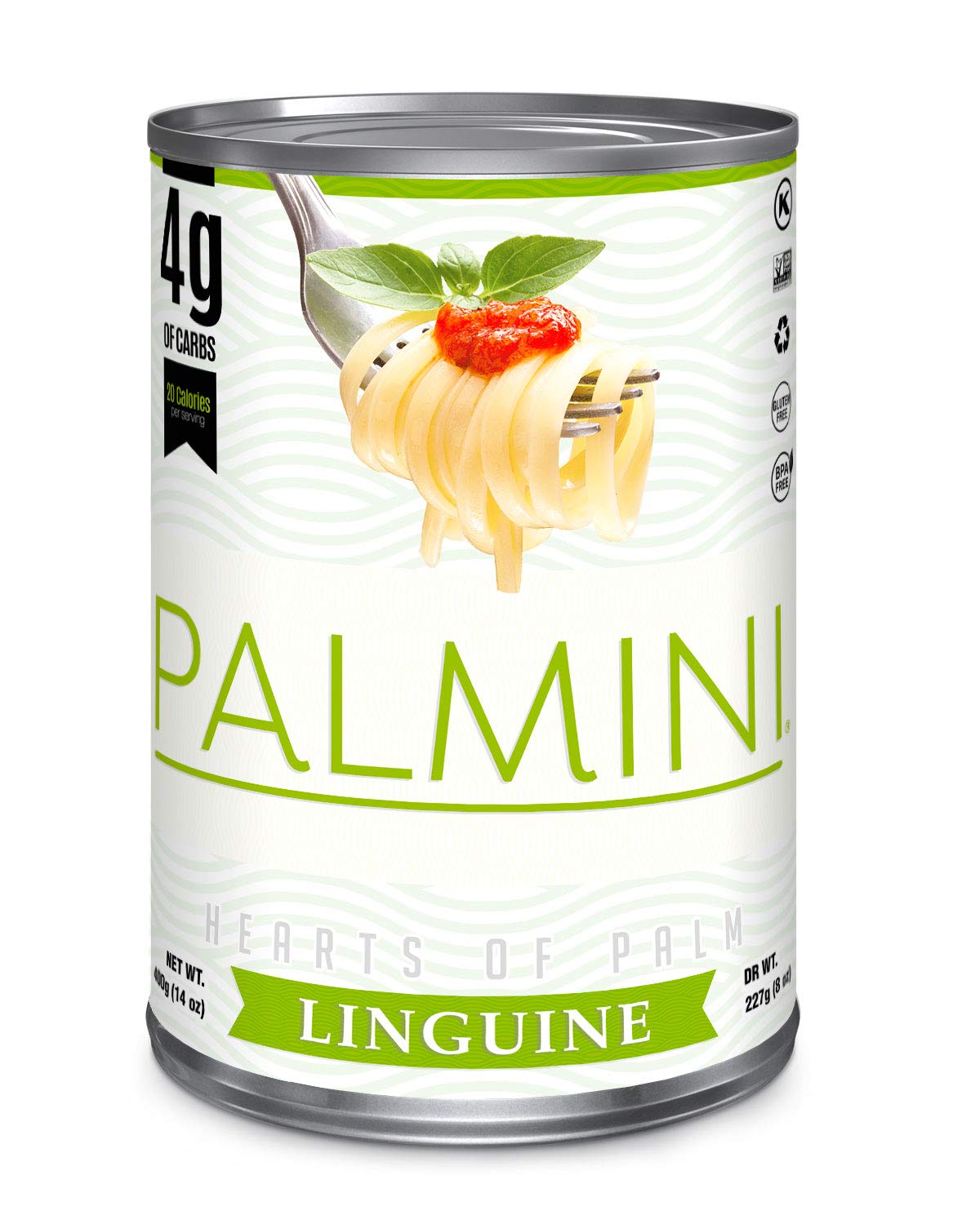 Palmini Linguine Pasta | Low-Carb Pasta, Low-Calorie Hearts of Palm Pasta | Keto Pasta, Gluten Free, Vegan, Non-GMO, Plant Based Pasta, Healthy Noodles | Seen on Shark Tank |(12 Ounce - Pack of 1)