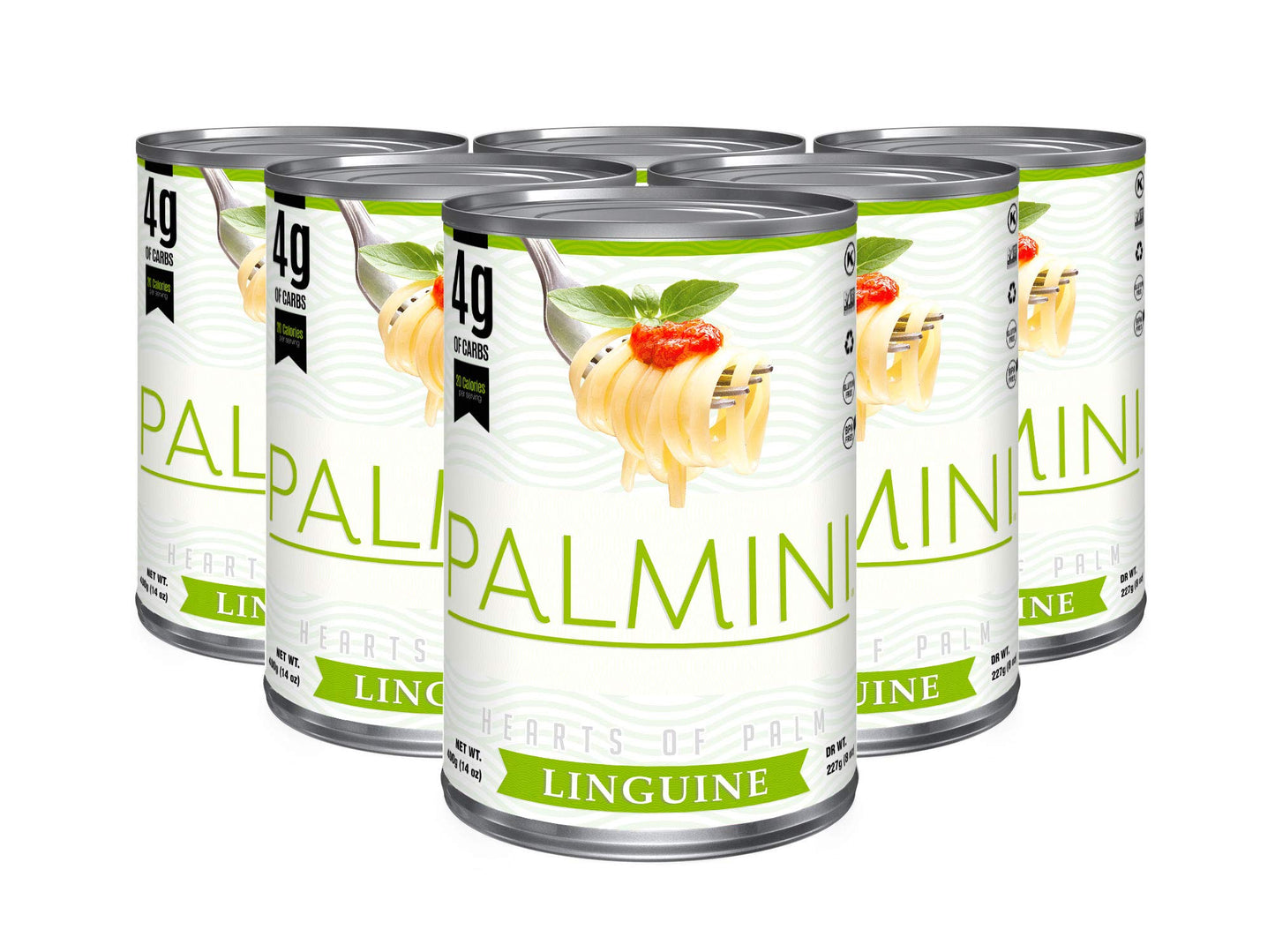 Palmini Linguine Pasta | Low-Carb Pasta, Low-Calorie Hearts of Palm Pasta | Keto Pasta, Gluten Free, Vegan, Non-GMO, Plant Based Pasta, Healthy Noodles | Seen on Shark Tank |(12 Ounce - Pack of 1)