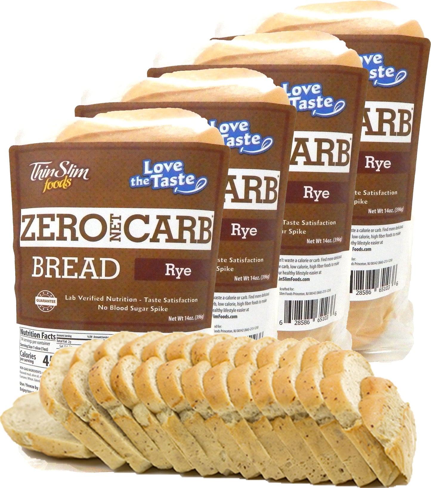 ThinSlim Foods Zero Net Carb Keto Bread | Low Carb Bread | Plain (Pack of 1)