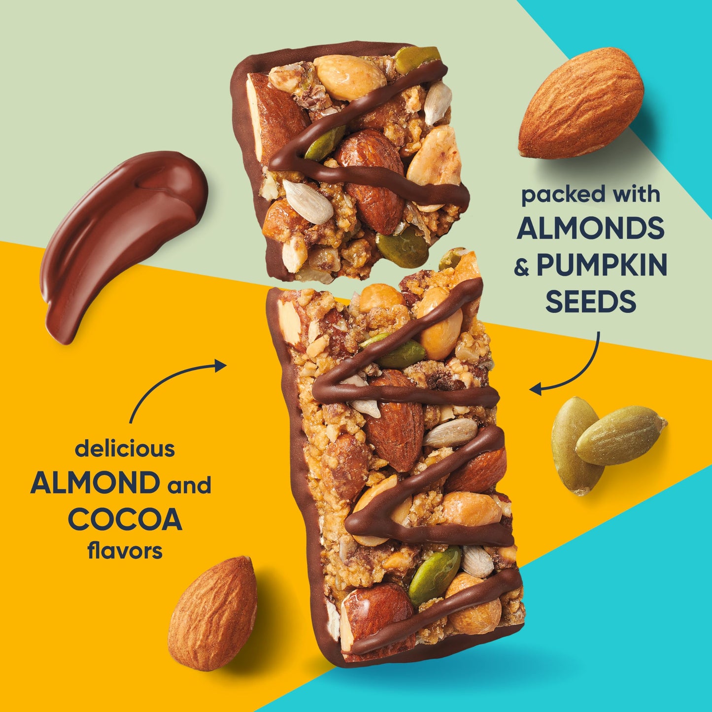 Ratio Chewy Protein Bar, Peanut Butter Almond, 11g Protein, Keto Friendly, 5.64 oz (4 Bars)