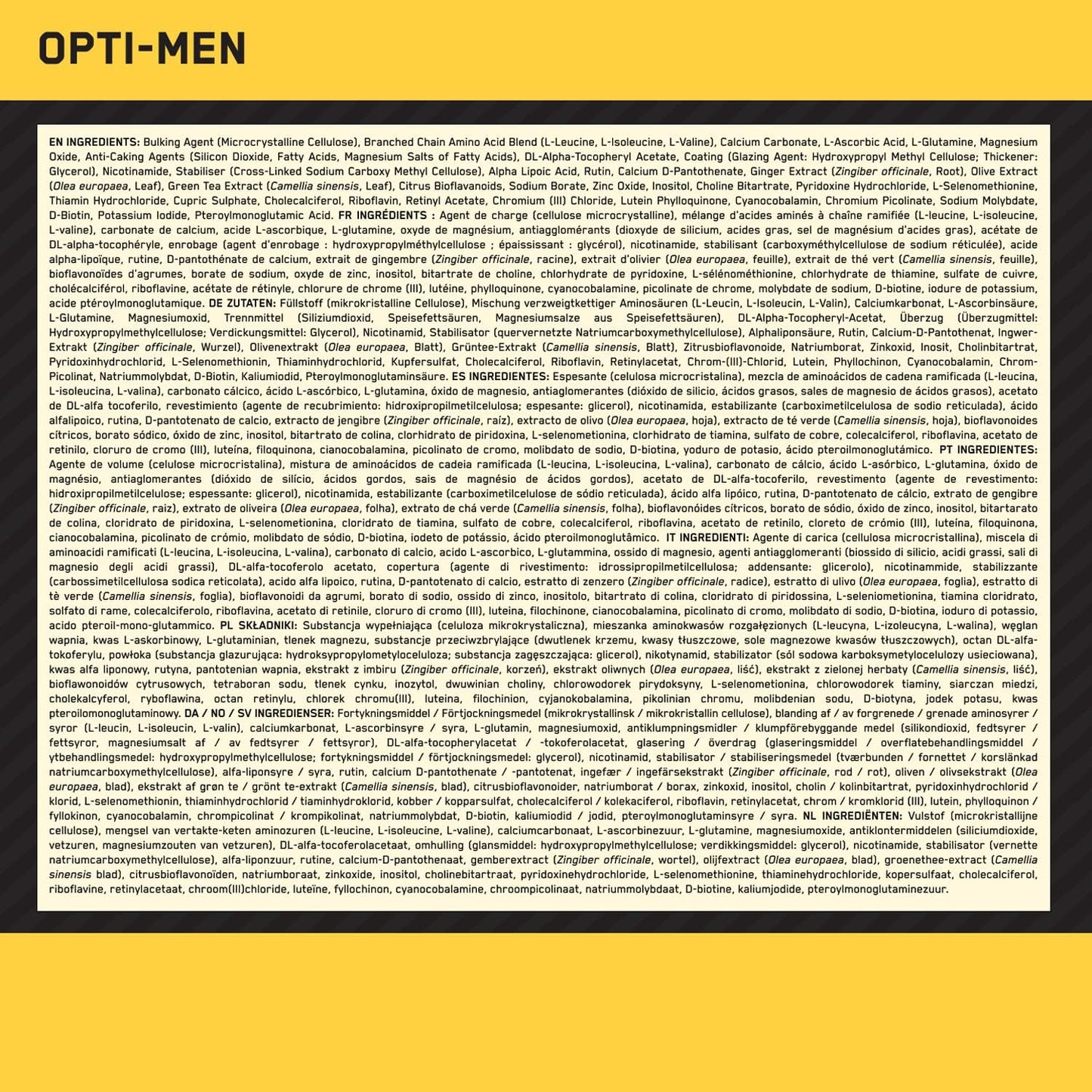 Optimum Nutrition Opti-Men Multivitamin Tablets Pack of 90 (Packaging May Vary)