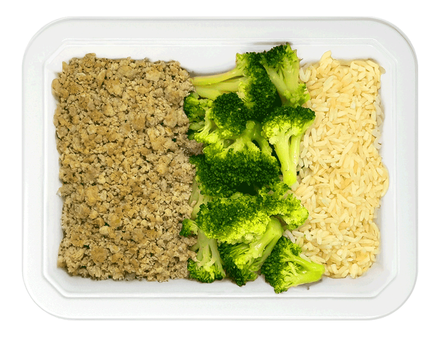 Brown Rice & Ground Beef and Broccoli
