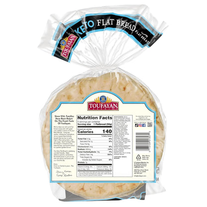 Toufayan KETO Flat Bread | High Fiber and Protein | Low Carb | No Sugar (3 Pack)